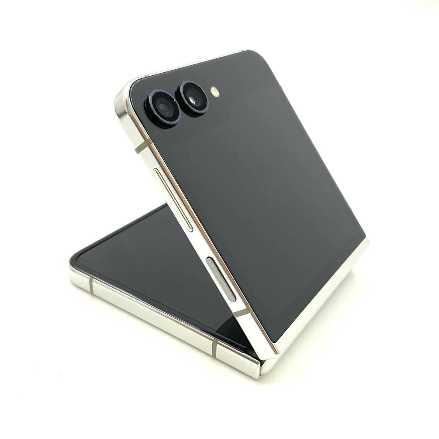 【全額返金保証】【最速発送】SAMSUNG Galaxy Z Flip5 256GB Cream au SIMフリー SCG23 動作確認済