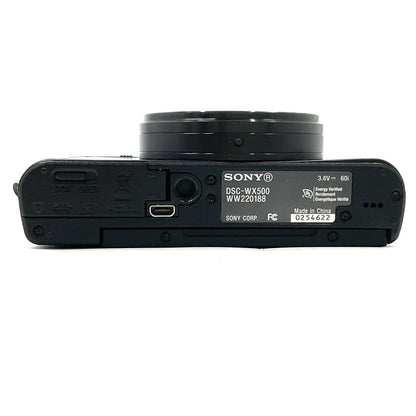 【全額返金保証】【最速発送】Sony コンパクトデジタルカメラ サイバーショット DSC-WX500 (B) [ブラック] 動作確認済
