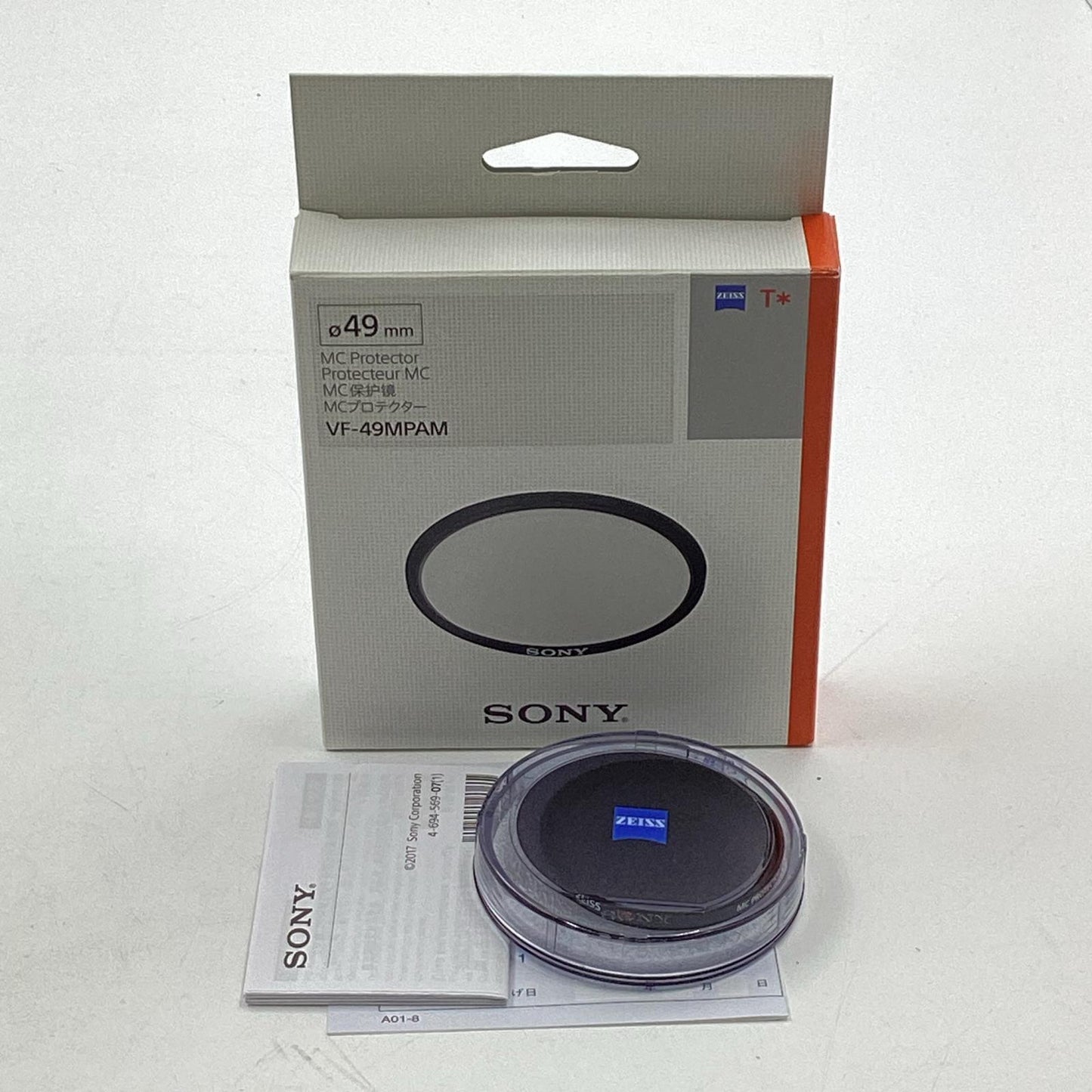 【全額返金保証】【最速発送】Sony MCプロテクター VF-49MPAM 49mm径 美品 動作確認済