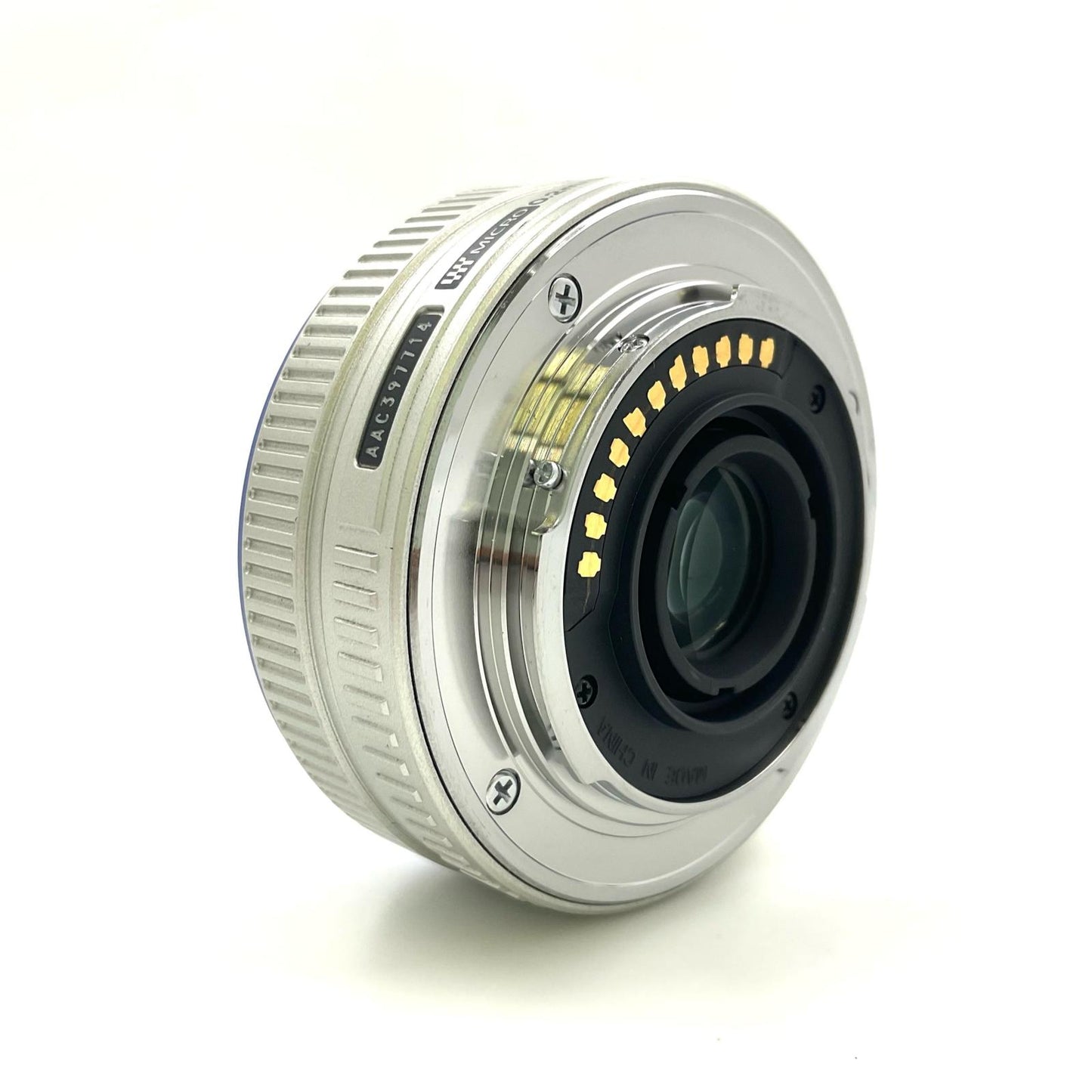 【全額返金保証】【最速発送】OLYMPUS M.ZUIKO DIGITAL 17mm F2.8　シルバー 美品 動作確認済