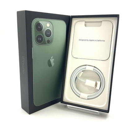 【全額返金保証】【最速発送】Apple iPhone iPhone 13 Pro 128GB アルパイングリーン au 美品 動作確認済 84%