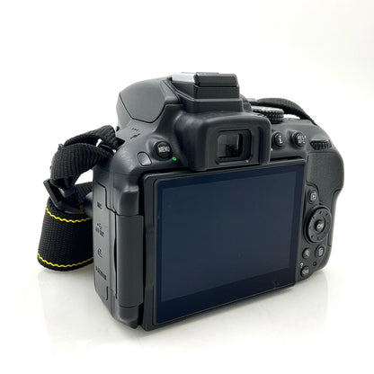 【全額返金保証】【最速発送】Nikon デジタル一眼 D5300 AF-P ダブルズームキット ブラック 動作確認済