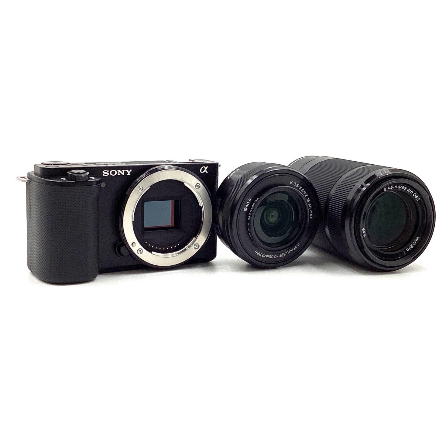 【全額返金保証】【最速発送】Sony デジタル一眼 VLOGCAM ZV-E10Y ダブルズームレンズキット [ブラック] 美品 動作確認済