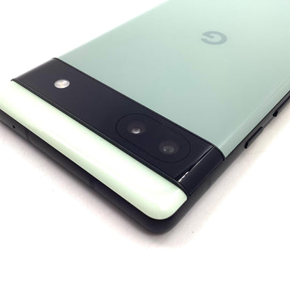 【全額返金保証】【最速発送】Google Pixel 6a 128GB Sage au GB17L 白ロム 動作確認済