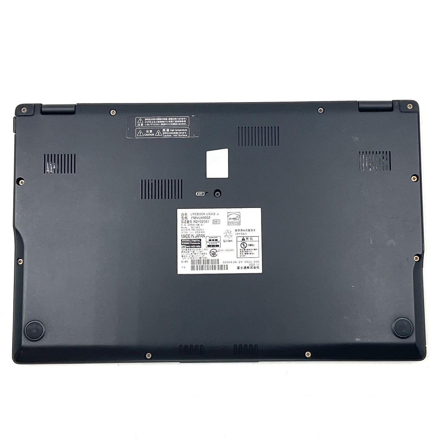【全額返金保証】【最速発送】FUJITSU LIFEBOOK U9312/J FMVU44032 12th Gen Intel(R) Core(TM) i7-1265U 2.70GHz 32GB M.2 SSD 512GB 83.1% 動作確認済
