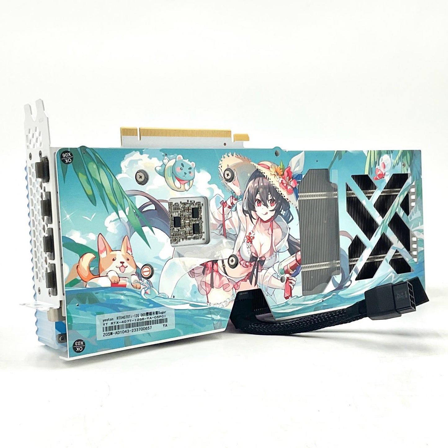 【全額返金保証】【最速発送】YESTON RTX4070Ti-12GB D6X櫻瞳水着Sugar 動作確認済