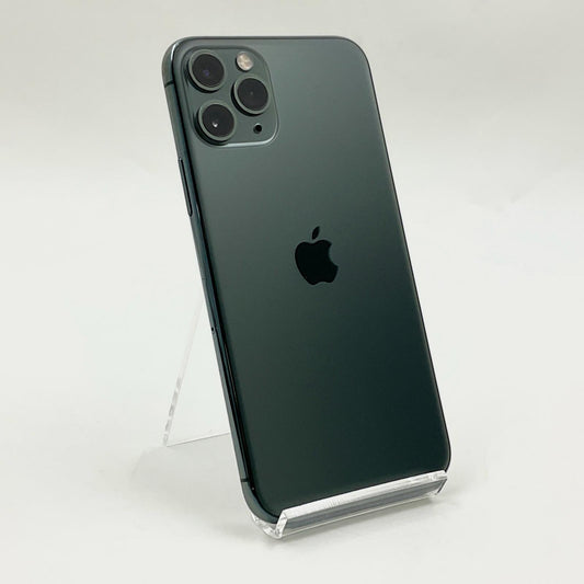【全額返金保証】【最速発送】Apple iPhone iPhone 11 Pro 64GB ミッドナイトグリーン au 白ロム 動作確認済 93%