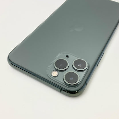 【全額返金保証】【最速発送】Apple iPhone iPhone 11 Pro 64GB ミッドナイトグリーン au 白ロム 動作確認済 93%