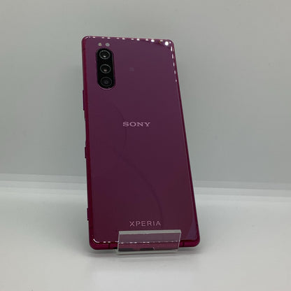 【全額返金保証】【最速発送】Sony Xperia 5 64GB レッド Softbank SIMフリー 901SO 白ロム 動作確認済