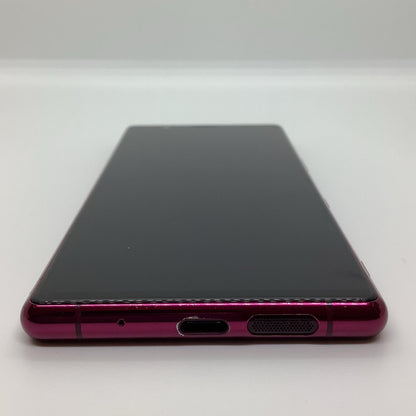 【全額返金保証】【最速発送】Sony Xperia 5 64GB レッド Softbank SIMフリー 901SO 白ロム 動作確認済