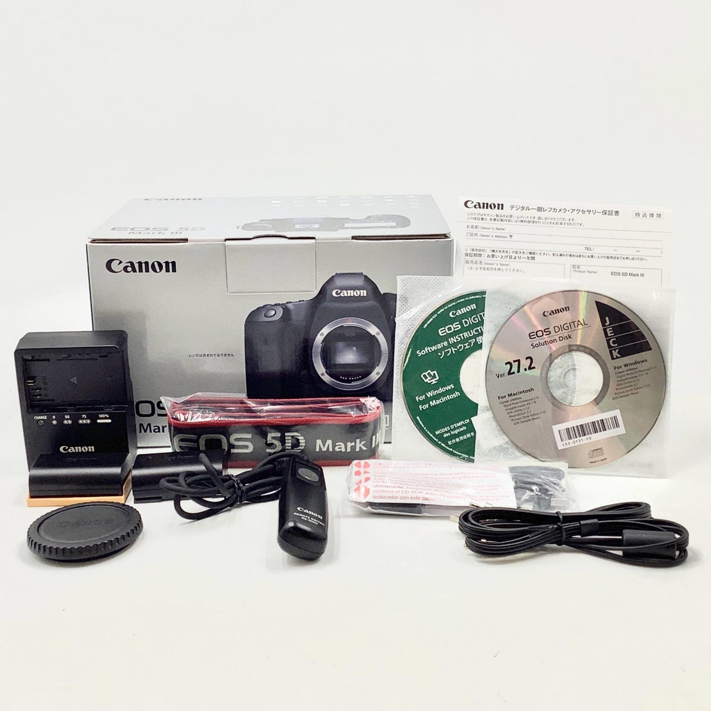 【全額返金保証】【最速発送】Canon デジタル一眼 EOS 5D Mark III ボディ ブラック 動作確認済