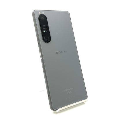【全額返金保証】【最速発送】Sony Xperia 1 III 256GB Frosted Gray docomo SO-51B 白ロム 動作確認済