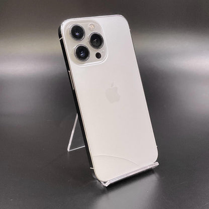 【全額返金保証】【最速発送】Apple iPhone iPhone 13 Pro 128GB シルバー au SIMフリー 白ロム 動作確認済 85%