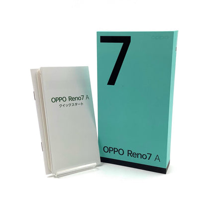 【全額返金保証】【最速発送】OPPO Reno 7A 128GB スターリーブラック Softbank SIMフリー A2010P 白ロム 動作確認済