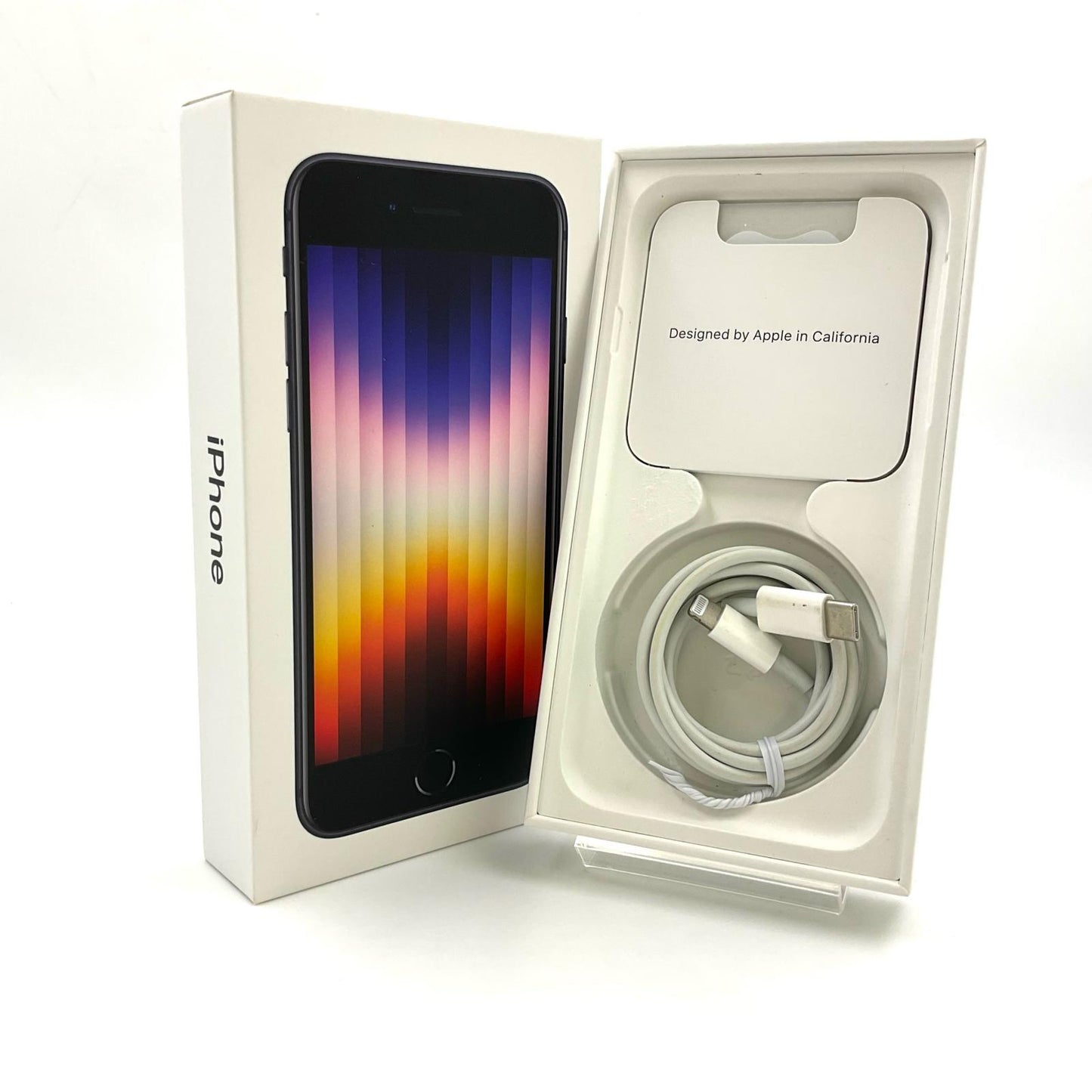 【全額返金保証】【最速発送】Apple iPhone iPhone SE（第3世代） 128GB ミッドナイト Softbank 白ロム 動作確認済 77%