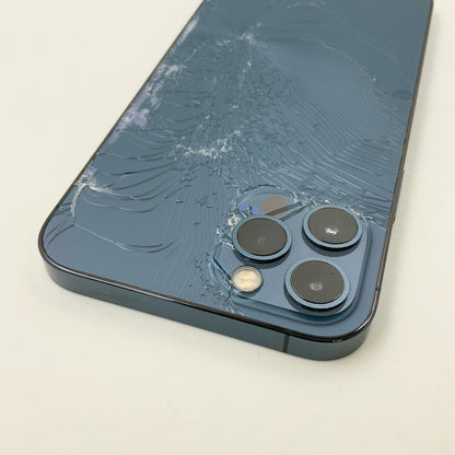 【最速発送】Apple iPhone iPhone 12 Pro 256GB パシフィックブルー Softbank 白ロム【難有】 73%