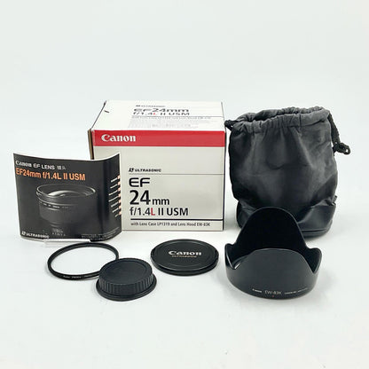 【全額返金保証】【最速発送】Canon EF24mm F1.4L II USM 美品 動作確認済