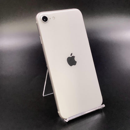 【全額返金保証】【最速発送】Apple iPhone iPhone SE（第3世代） 64GB ホワイト au 白ロム 美品 動作確認済 85%
