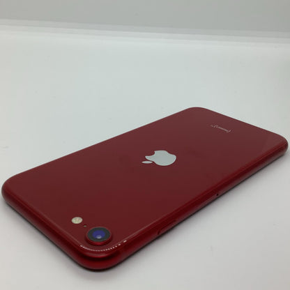 【全額返金保証】【最速発送】Apple iPhone iPhone SE（第3世代） 64GB (PRODUCT)RED au SIMフリー 白ロム 動作確認済 80%