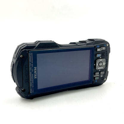 【全額返金保証】【最速発送】PENTAX コンパクトデジタルカメラ Optio WG-2 シャイニーブルー 動作確認済
