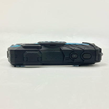 【全額返金保証】【最速発送】PENTAX コンパクトデジタルカメラ Optio WG-2 シャイニーブルー 動作確認済