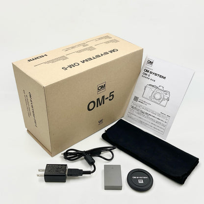 【全額返金保証】【最速発送】OM SYSTEM デジタル一眼 OM-5 ボディ ブラック 美品 動作確認済