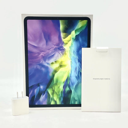 【全額返金保証】【最速発送】Apple iPad Pro 11インチ 第2世代 128GB シルバー WiFi+Cellular Softbank 白ロム 動作確認済