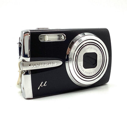 【全額返金保証】【最速発送】OLYMPUS コンパクトデジタルカメラ μ 1020 ブラック 美品 動作確認済