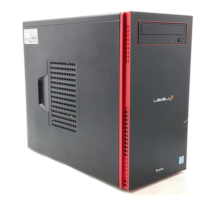 【全額返金保証】【最速発送】iiyama LEVEL ∞ ゲーミングデスクトップPC ILeDXs-M0B6-Ai5F-R0SRB intel core i5-9400F 16GB SSD 250GB HDD 1TB NVIDIA GeForce RTX 2060 動作確認済