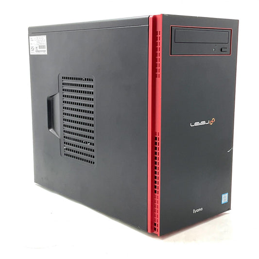 【全額返金保証】【最速発送】iiyama LEVEL ∞ ゲーミングデスクトップPC ILeDXs-M0B6-Ai5F-R0SRB intel core i5-9400F 16GB SSD 250GB HDD 1TB NVIDIA GeForce RTX 2060 動作確認済