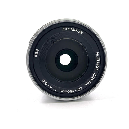 【全額返金保証】【最速発送】OLYMPUS M.ZUIKO DIGITAL ED 40-150mm F4.0-5.6 R [シルバー] 動作確認済