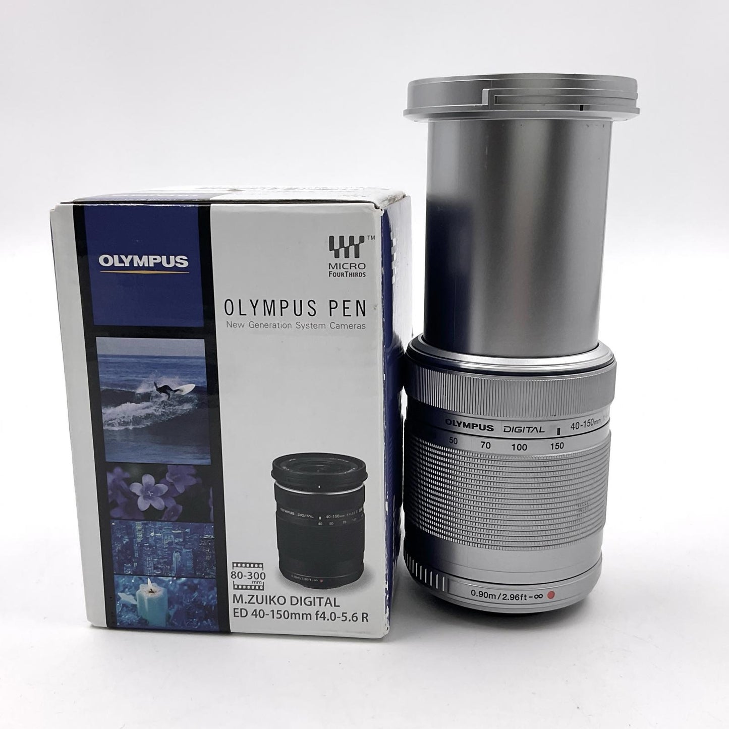 【全額返金保証】【最速発送】OLYMPUS M.ZUIKO DIGITAL ED 40-150mm F4.0-5.6 R [シルバー] 動作確認済