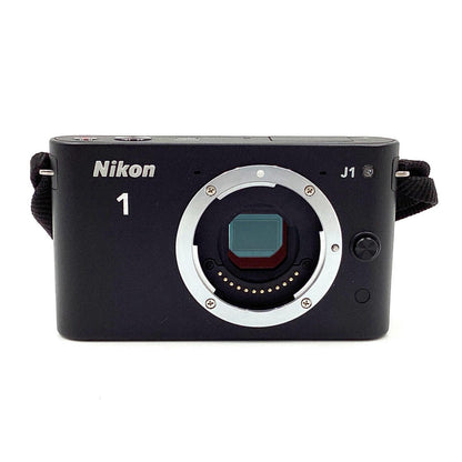 【全額返金保証】【最速発送】Nikon デジタル一眼 1 J1 標準ズームレンズキット [ブラック] 美品 動作確認済