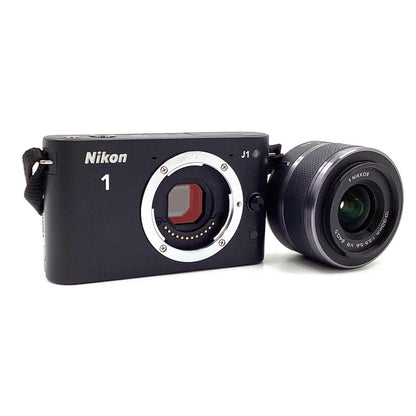 【全額返金保証】【最速発送】Nikon デジタル一眼 1 J1 標準ズームレンズキット [ブラック] 美品 動作確認済