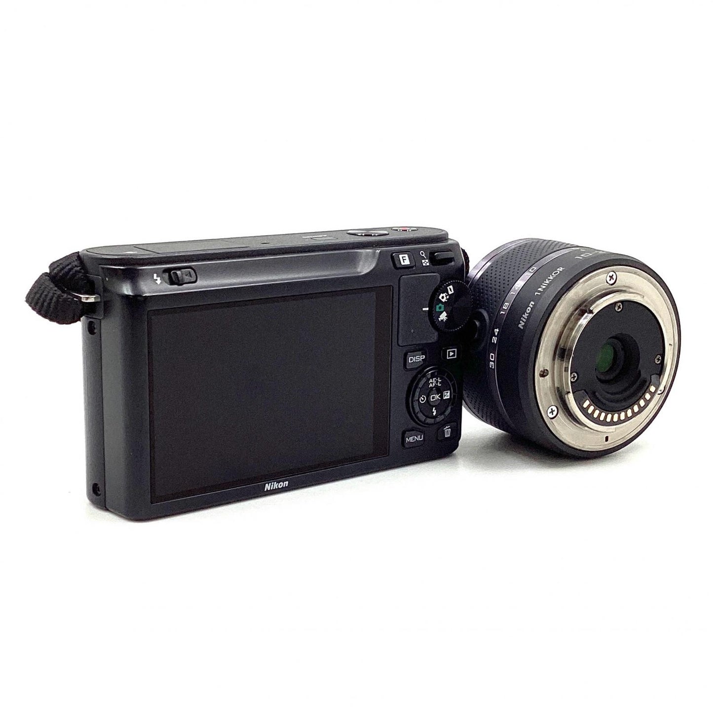 【全額返金保証】【最速発送】Nikon デジタル一眼 1 J1 標準ズームレンズキット [ブラック] 美品 動作確認済