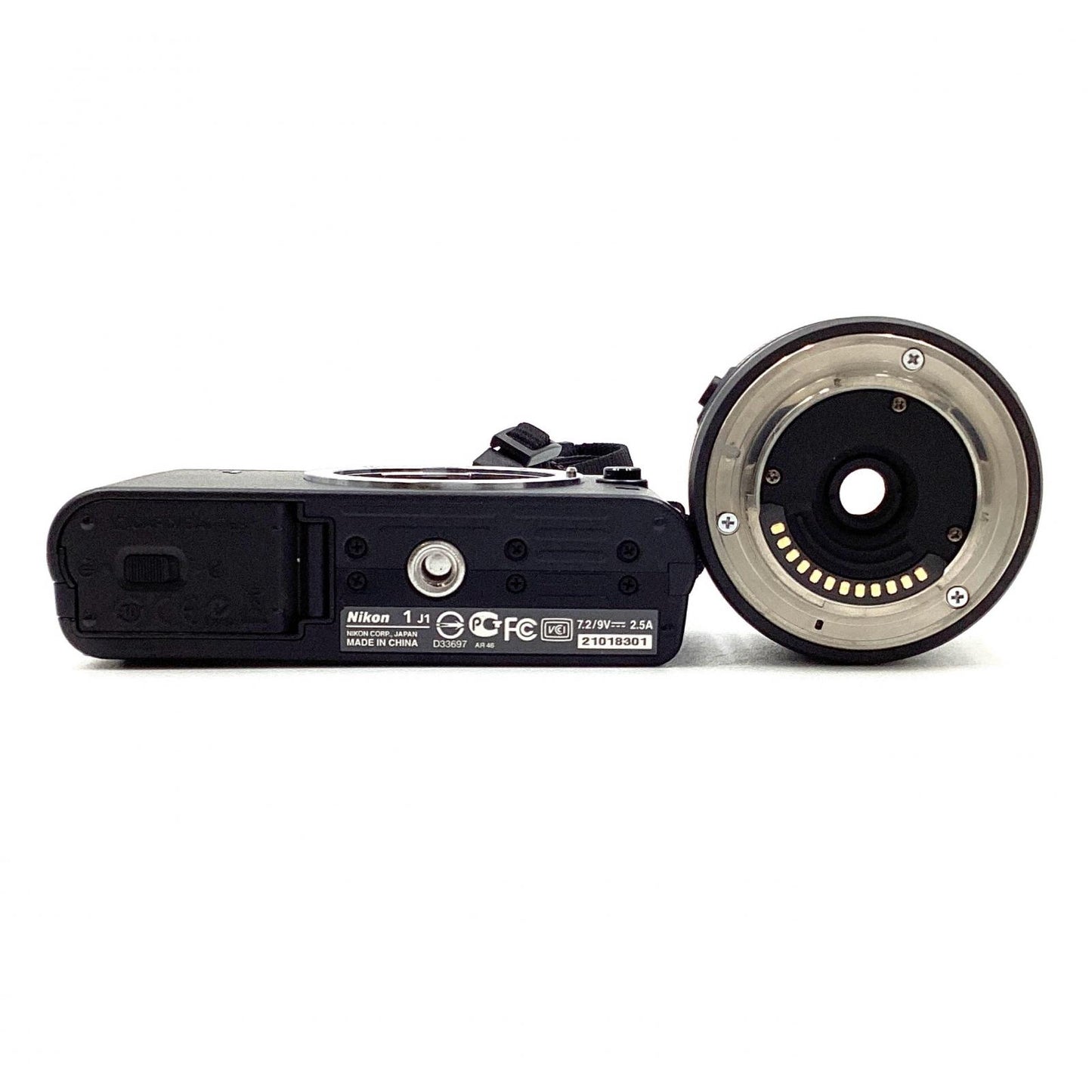 【全額返金保証】【最速発送】Nikon デジタル一眼 1 J1 標準ズームレンズキット [ブラック] 美品 動作確認済