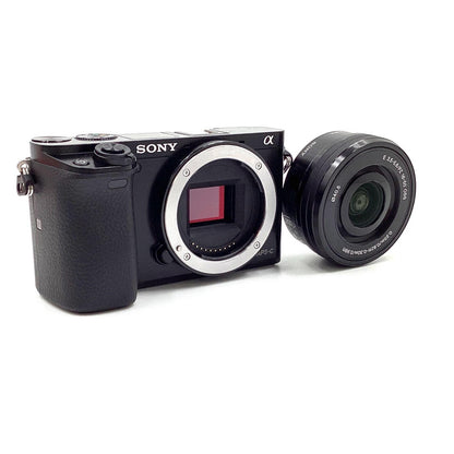 【全額返金保証】【最速発送】Sony デジタル一眼 α6000 ILCE-6000L パワーズームレンズキット ブラック 超美品 動作確認済