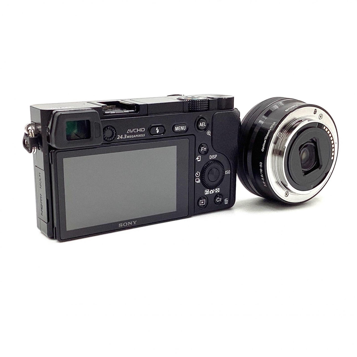 【全額返金保証】【最速発送】Sony デジタル一眼 α6000 ILCE-6000L パワーズームレンズキット ブラック 超美品 動作確認済