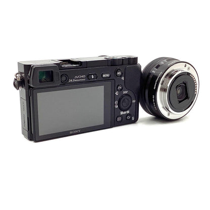 【全額返金保証】【最速発送】Sony デジタル一眼 α6000 ILCE-6000L パワーズームレンズキット ブラック 超美品 動作確認済