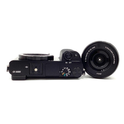【全額返金保証】【最速発送】Sony デジタル一眼 α6000 ILCE-6000L パワーズームレンズキット ブラック 超美品 動作確認済