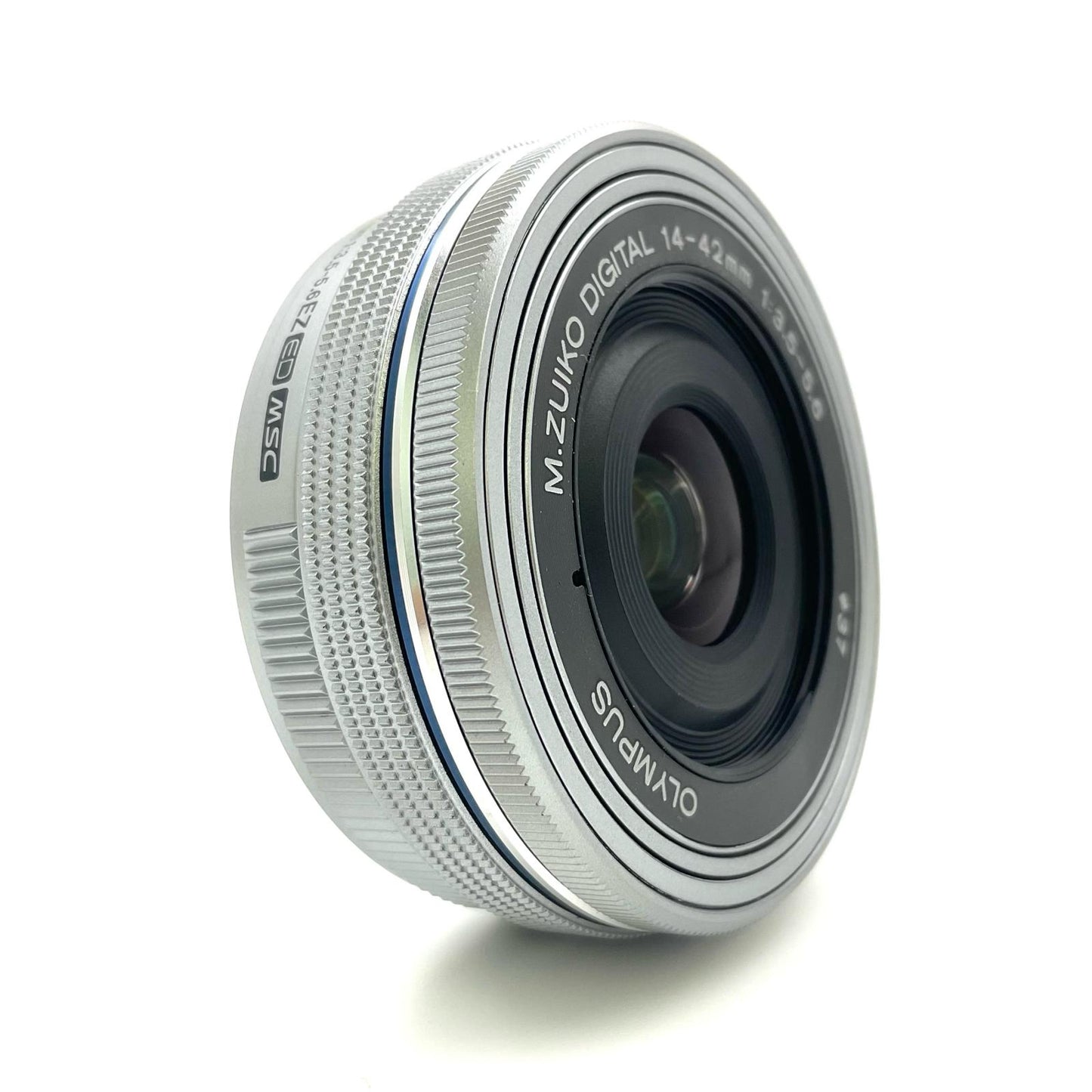 【全額返金保証】【最速発送】OLYMPUS M.ZUIKO DIGITAL ED 14-42mm F3.5-5.6 EZ [シルバー] 美品 動作確認済