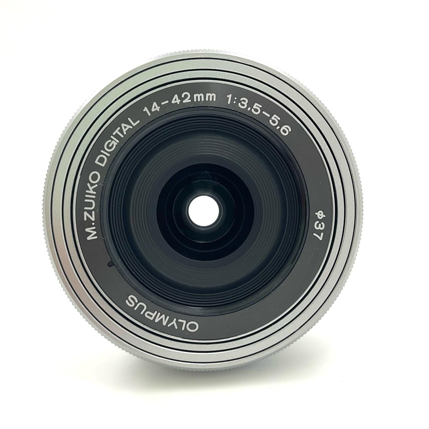 【全額返金保証】【最速発送】OLYMPUS M.ZUIKO DIGITAL ED 14-42mm F3.5-5.6 EZ [シルバー] 美品 動作確認済