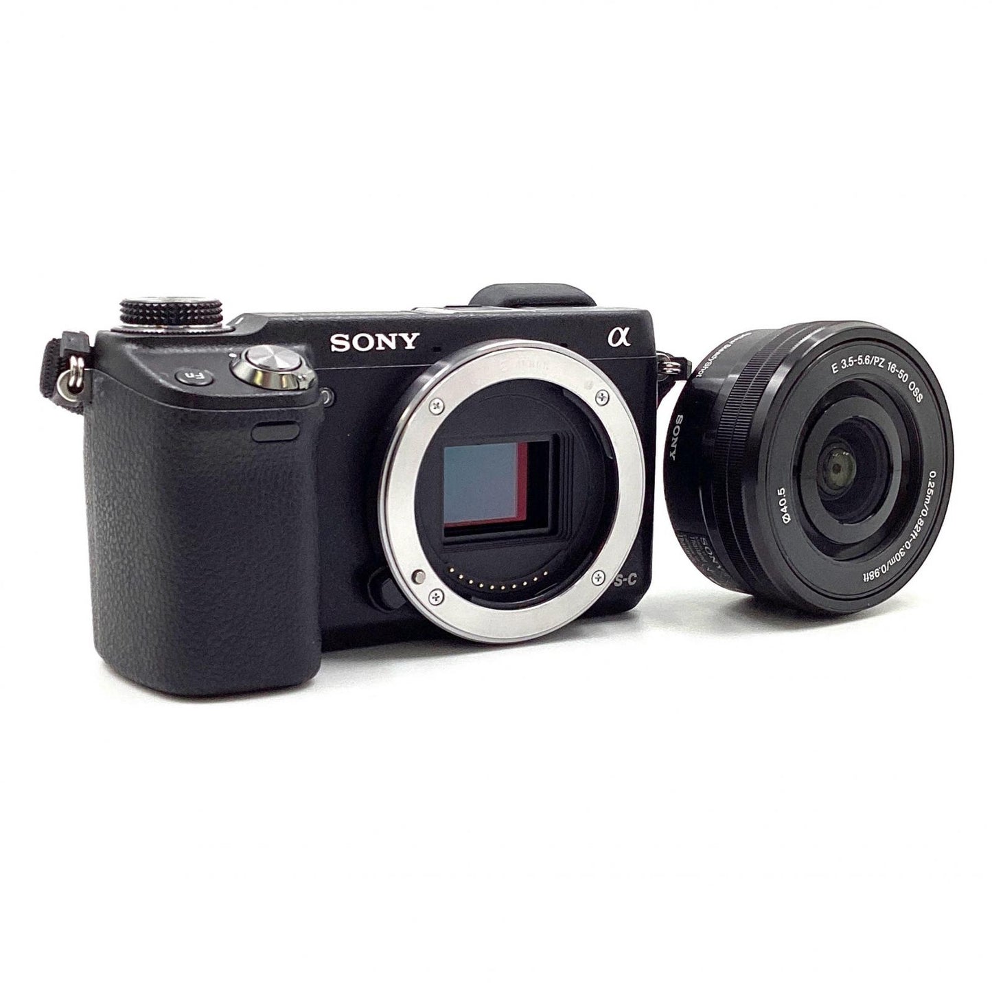 【全額返金保証】【最速発送】Sony デジタル一眼 α NEX-6L パワーズームレンズキット ブラック 美品 動作確認済