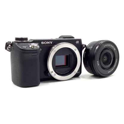 【全額返金保証】【最速発送】Sony デジタル一眼 α NEX-6L パワーズームレンズキット ブラック 美品 動作確認済