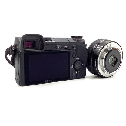 【全額返金保証】【最速発送】Sony デジタル一眼 α NEX-6L パワーズームレンズキット ブラック 美品 動作確認済