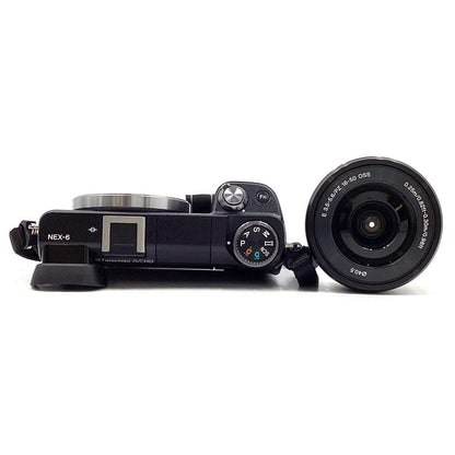 【全額返金保証】【最速発送】Sony デジタル一眼 α NEX-6L パワーズームレンズキット ブラック 美品 動作確認済