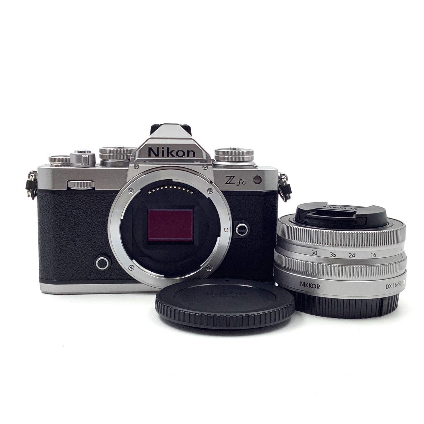 【全額返金保証】【最速発送】Nikon デジタル一眼 Z fc 16-50 VR レンズキット シルバー 美品 動作確認済