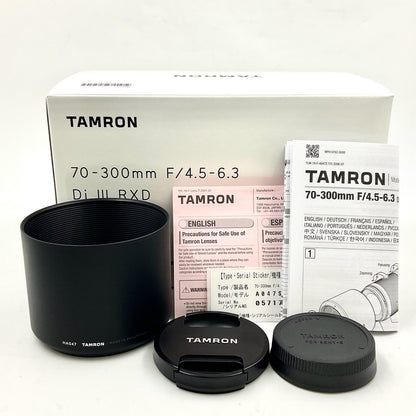 【全額返金保証】【最速発送】TAMRON 70-300mm F/4.5-6.3 Di III RXD (Model A047) 超美品 動作確認済