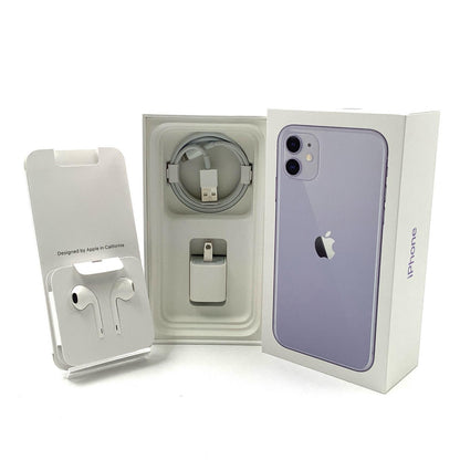 【全額返金保証】【最速発送】Apple iPhone iPhone 11 64GB パープル au 白ロム 動作確認済 83%