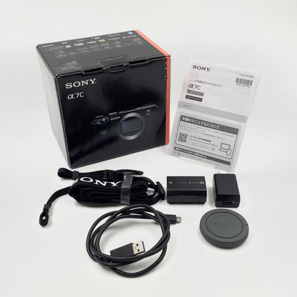 【全額返金保証】【最速発送】Sony デジタル一眼 α7C ILCE-7C ボディ ブラック 美品 動作確認済